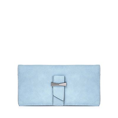 Blue bow detailed wallet